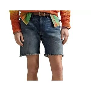 Polo Ralph‎ Lauren Shorts Men's 40 Blue Vintage Classic Jean Denim Frayed NWT